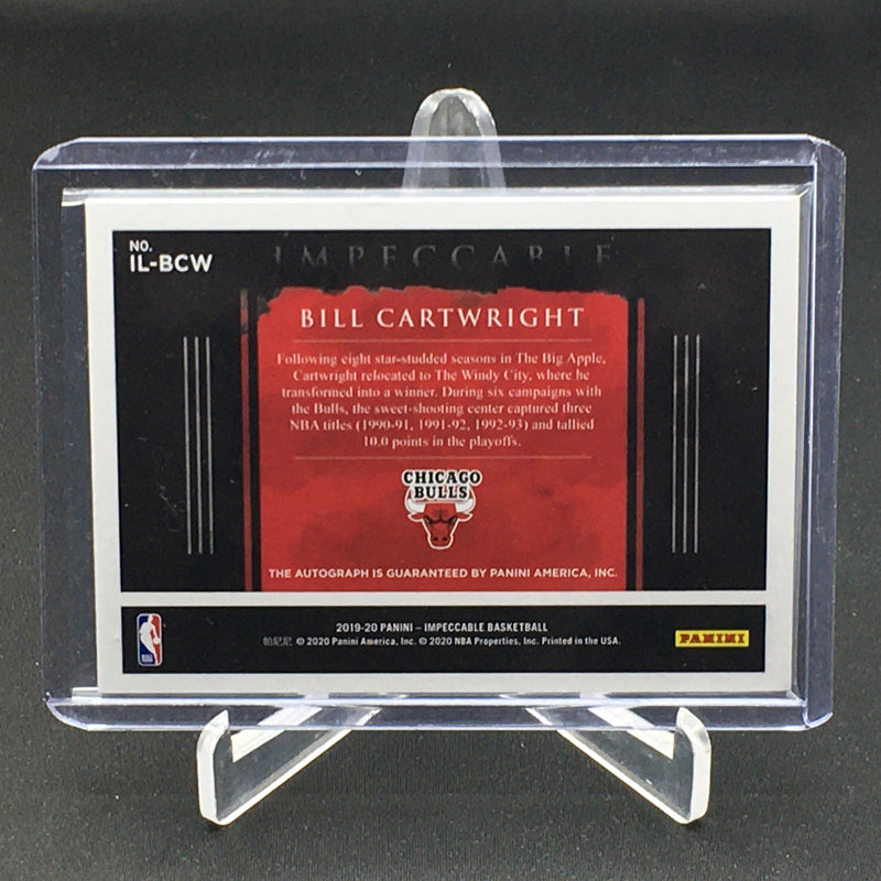 2019 PANINI IMPECCABLE - ILLUSTRIOUS INK - B. CARTWRIGHT - #IL-BCW - #'D/99 - AUTOGRAPH