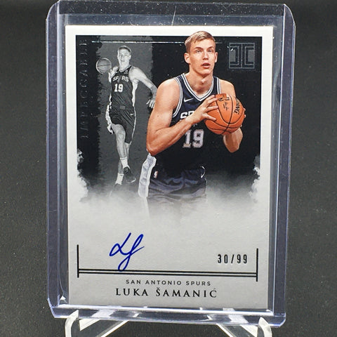 2019 PANINI IMPECCABLE - L. SAMANIC - #IR-LSM - #'D/99 - AUTOGRAPH