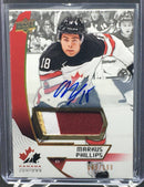 2019 UPPER DECK TEAM CANADA JUNIORS - M. PHILLIPS - #36 - #'D/199 - RELIC - AUTOGRAPH