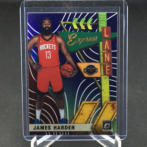 2019 PANINI DONRUSS OPTIC - EXPRESS LANE - PURPLE PRIZM - J. HARDEN - #1