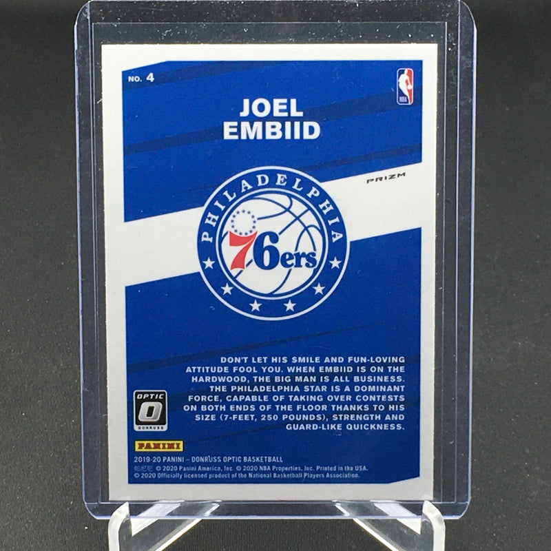 2019 PANINI DONRUSS OPTIC - PURPLE PRIZM - MY HOUSE - J. EMBIID -
