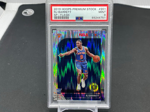 2019 PANINI NBA HOOPS PREMIUM STOCK - SP FLASH - R. BARRETT - #201 - PSA 9 - RC