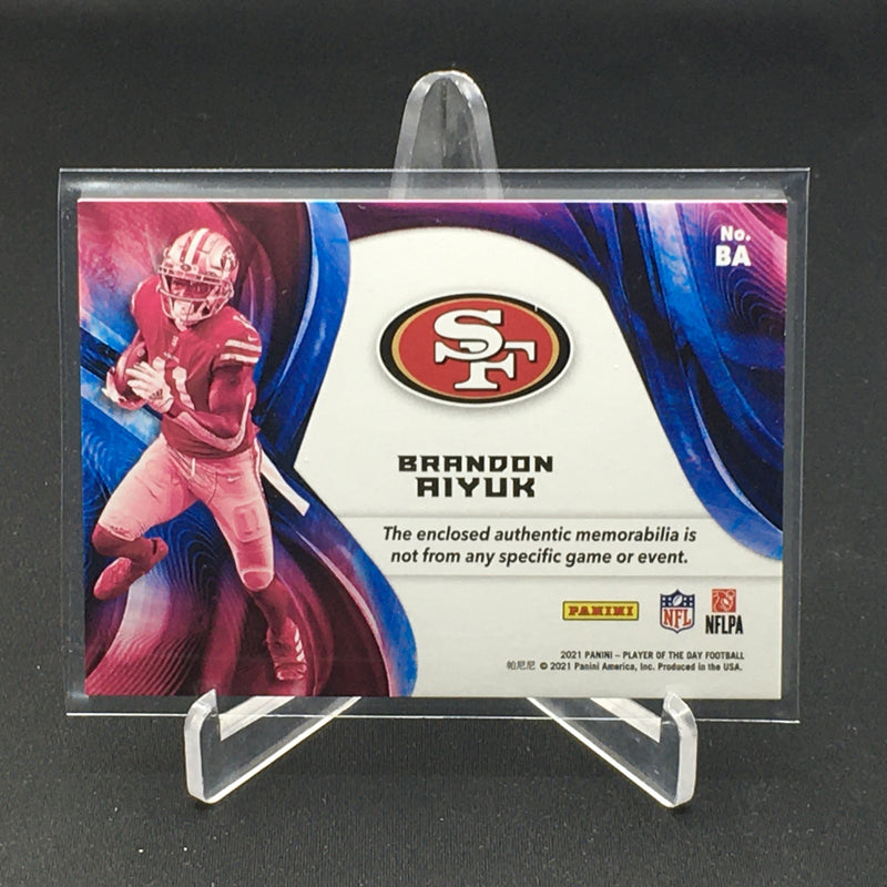 2021 PANINI PLAYER OF THE DAY - B. AIYUK - #BA - #'D/99 - RELIC