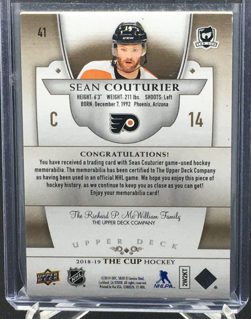 2018 UPPER DECK THE CUP - S. COUTURIER - #41 - #'D/8 - PATCH