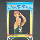 1988 FLEER BASKETBALL - SUPER STAR STICKER - L. BIRD -