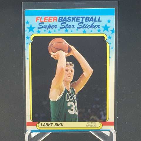 1988 FLEER BASKETBALL - SUPER STAR STICKER - L. BIRD - #2