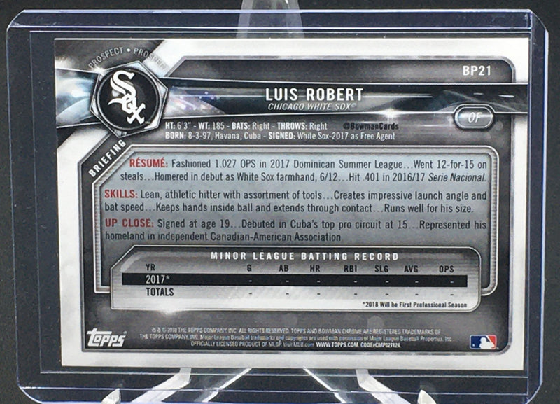 2018 TOPPS BOWMAN - 1ST BOWMAN - L. ROBERT -