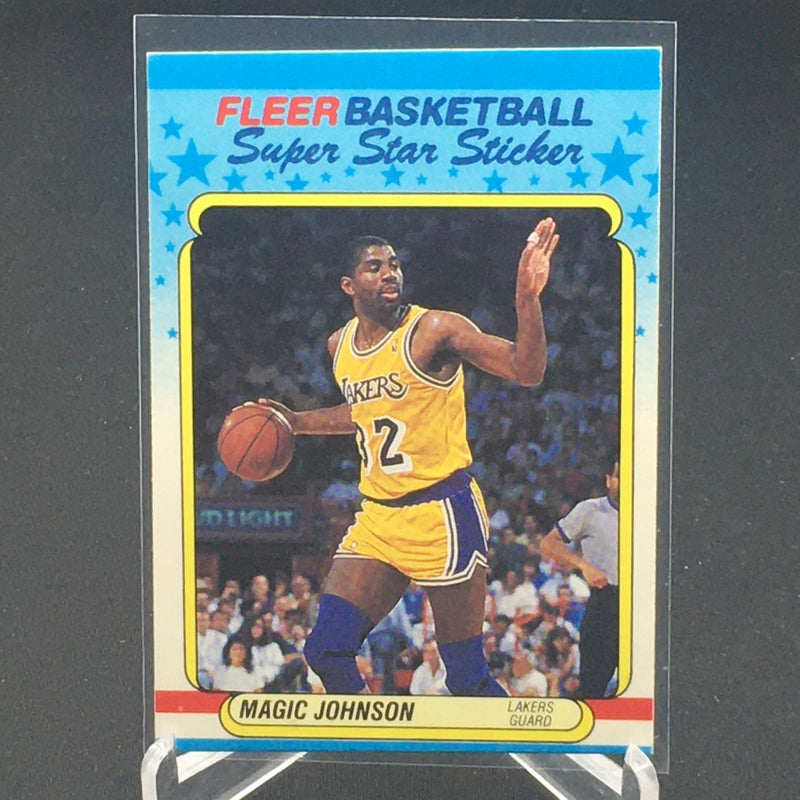 1988 FLEER BASKETBALL - SUPER STAR STICKER - M. JOHNSON -