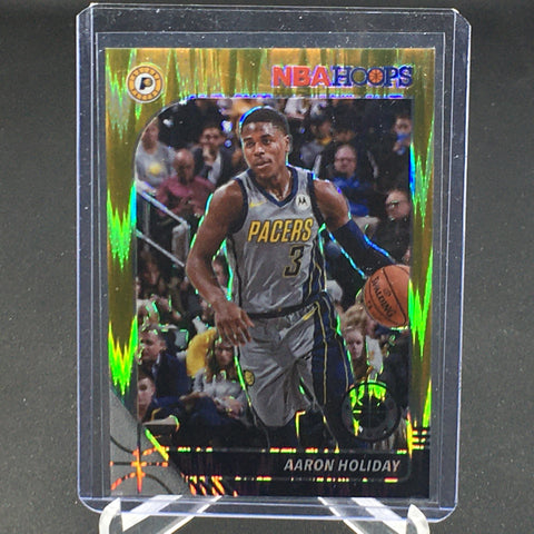 2019 PANINI HOOPS PREMIUM STOCK - YELLOW FLASH PRIZM - A. HOLIDAY - #74 - #'D/10