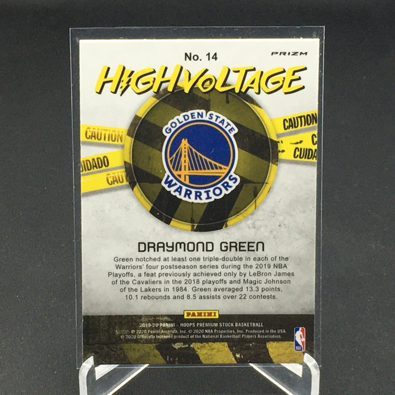 2019 PANINI HOOPS PREMIUM STOCK - YELLOW FLASH PRIZM - HIGH VOLTAGE - D. GREEN -