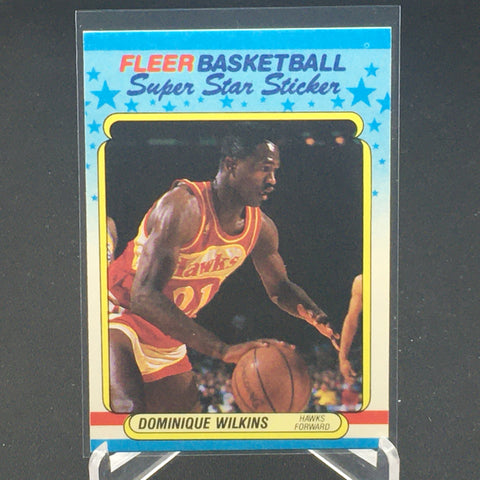 1988 FLEER BASKETBALL - SUPER STAR STICKER - D. WILKINS - #11