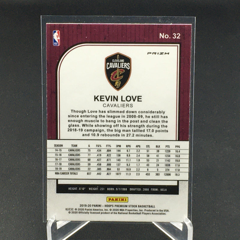 2019 PANINI HOOPS PREMIUM STOCK - RED FLASH PRIZM - K. LOVE -