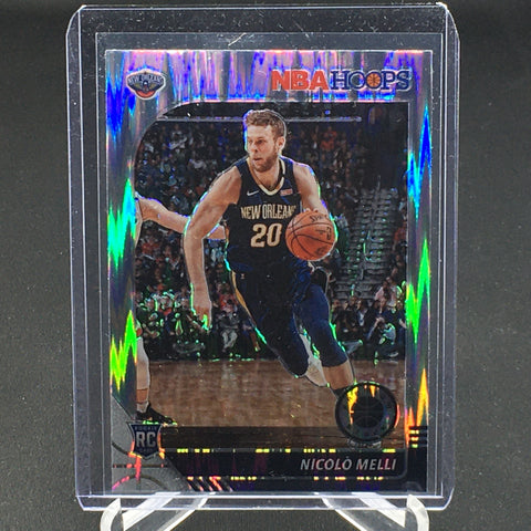 2019 PANINI HOOPS PREMIUM STOCK - SILVER FLASH PRIZM - N. MELLI - #242 - RC
