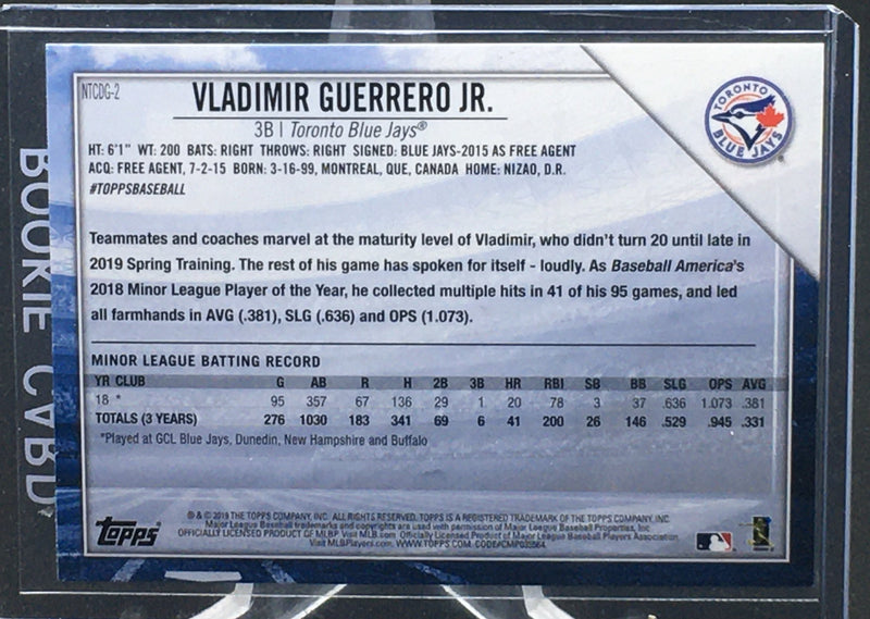 2019 TOPPS - NATIONAL BASEBALL CARD DAY - V. GUERRERO -