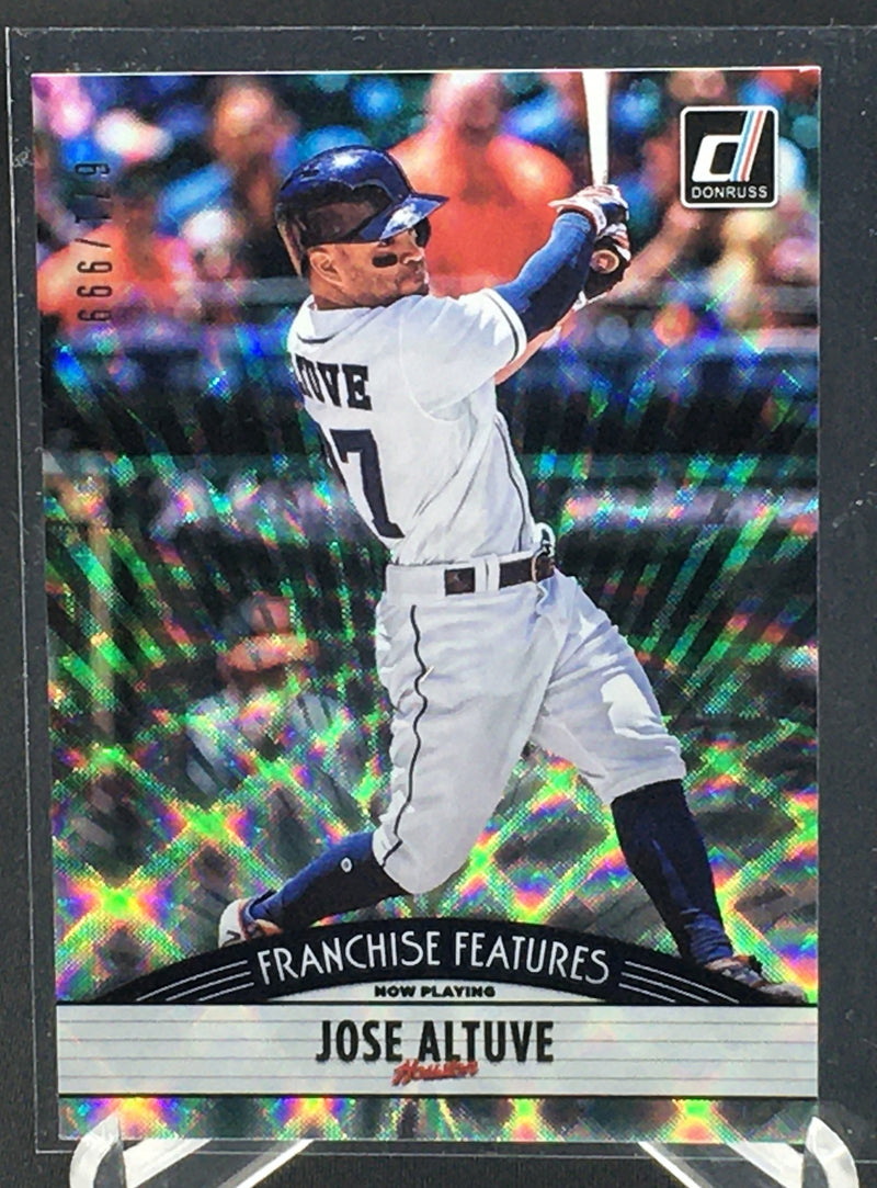 2019 PANINI DONRUSS - FRANCHISE FEATURES - N. MADRIGAL/ J. ALTUVE - #FF22 - #'D/999