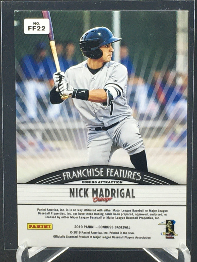 2019 PANINI DONRUSS - FRANCHISE FEATURES - N. MADRIGAL/ J. ALTUVE - #FF22 - #'D/999