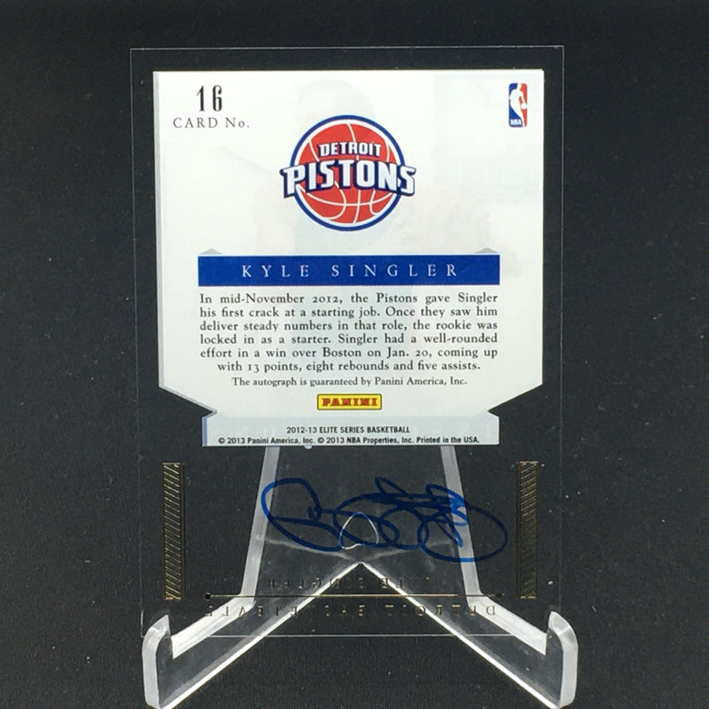 2012 PANINI ELITE - ROOKIE INSCRIPTIONS - K. SINGLER -