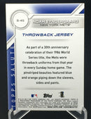 2017 TOPPS - THROWBACK JERSEY - N. SNYDERGAARD -