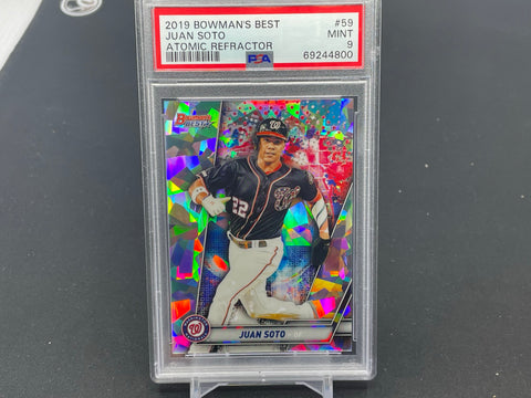 2019 TOPPS BOWMAN'S BEST - ATOMIC REFRACTOR - J. SOTO - #59 - PSA 9