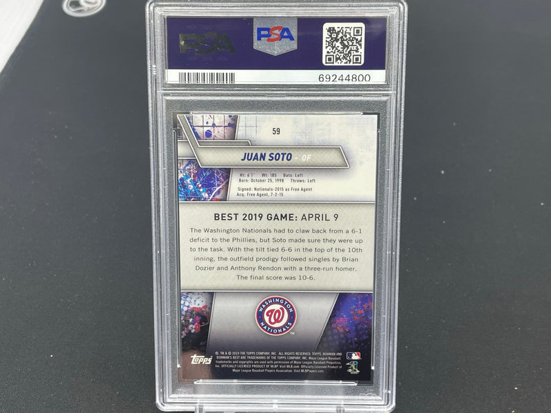 2019 TOPPS BOWMAN'S BEST - ATOMIC REFRACTOR - J. SOTO -