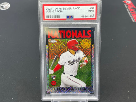 2021 TOPPS SILVER PACK - L. GARCIA - #86-BC92 - PSA 9 - RC