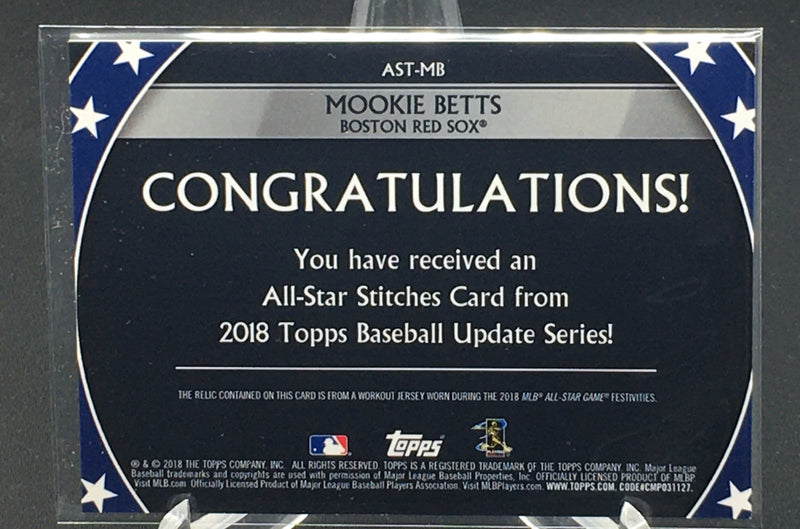 2018 TOPPS UPDATE SERIES - ALL STAR - M. BETTS -