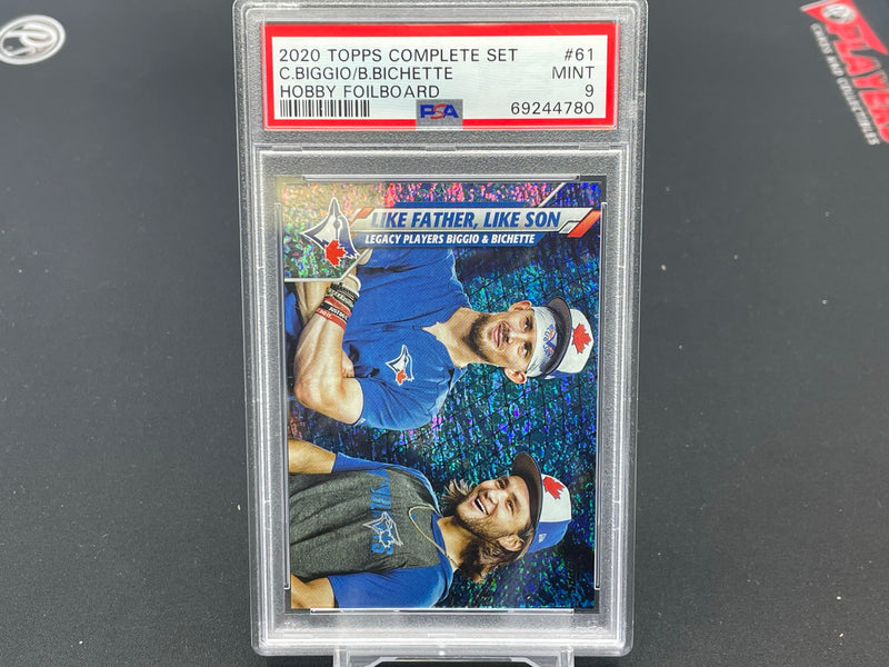 2020 TOPPS COMPLETE SET - HOBBY FOILBOARD - C. BIGGIO / B. BICHETTE -