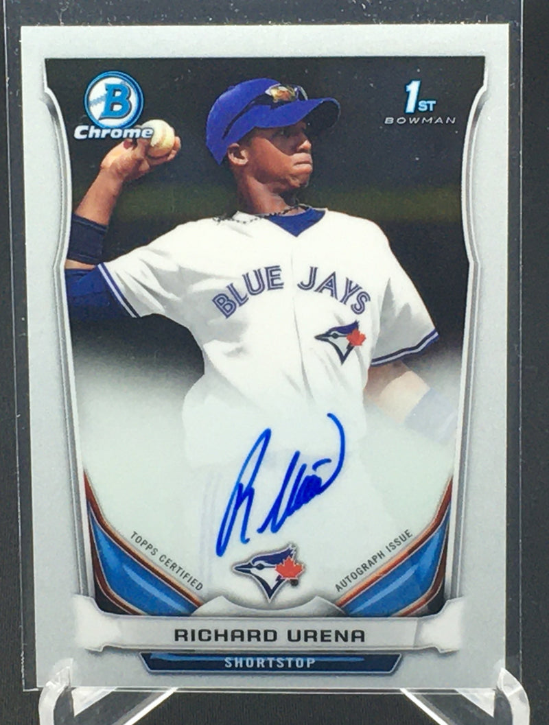 2014 TOPPS BOWMAN CHROME - 1ST BOWMAN - R. URENA -