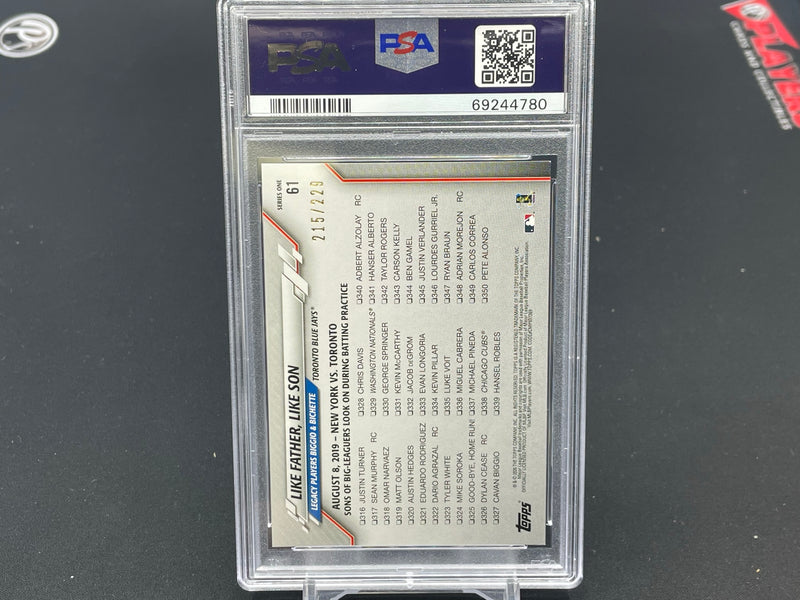 2020 TOPPS COMPLETE SET - HOBBY FOILBOARD - C. BIGGIO / B. BICHETTE -