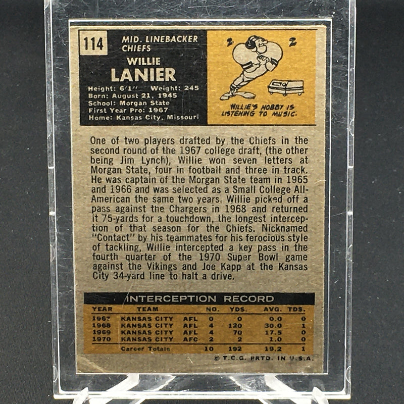 1971 TOPPS - W. LANIER -