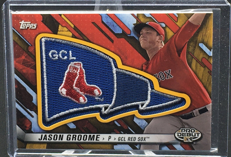 2017 TOPPS PRO DEBUT - PENNANT GOLD - J. GROOME - #PP-JG - #'D/50 - PATCH