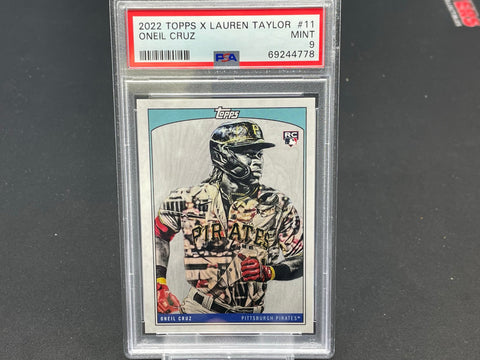 2022 TOPPS X LAUREN TAYLOR - O. CRUZ - #11 - PSA 9 - RC