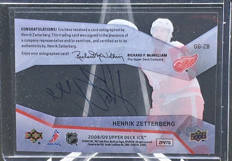 2008 UPPER DECK ICE - GLACIAL GRAPHS - H. ZETTERBERG -