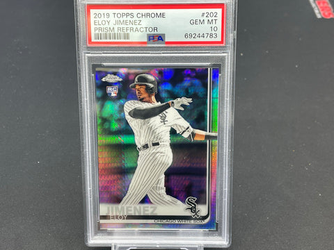 2019 TOPPS CHROME - PRISM REFRACTOR - E. JIMENEZ - #202 - PSA 10 - RC