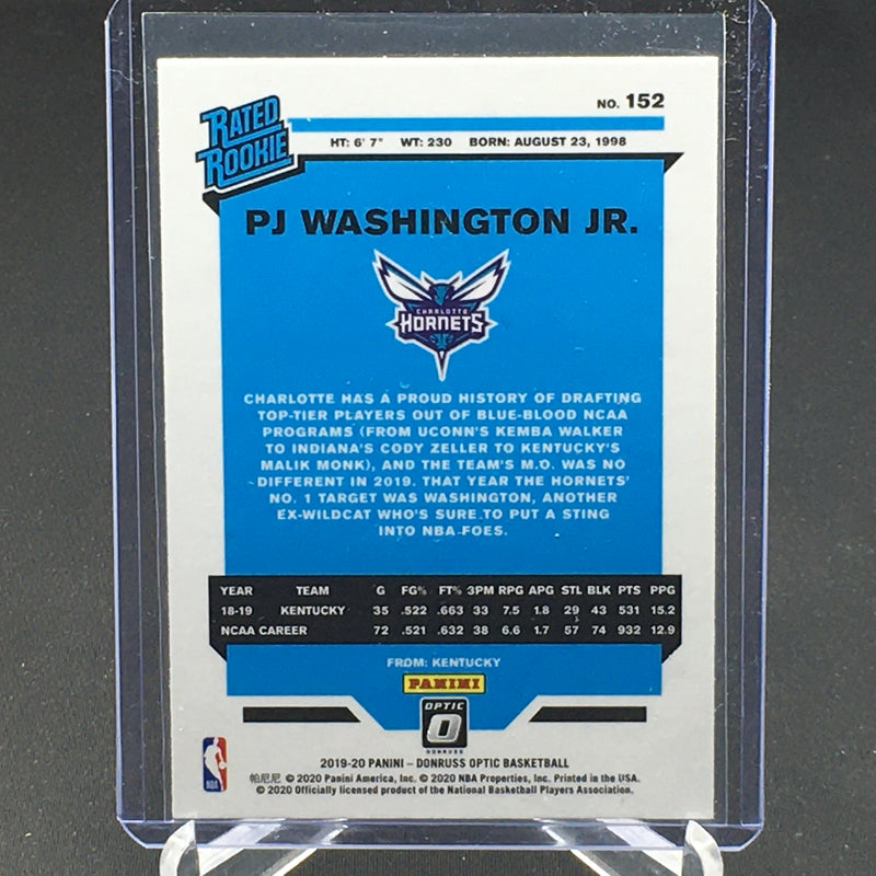 2019 PANINI DONRUSS OPTIC - RATED ROOKIE - P. WASHINGTON JR. -