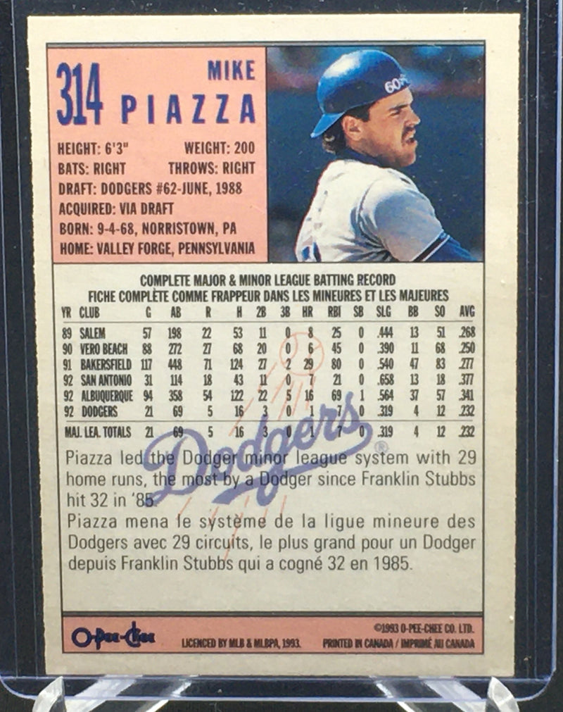 1993 O-PEE-CHEE - M. PIAZZA -
