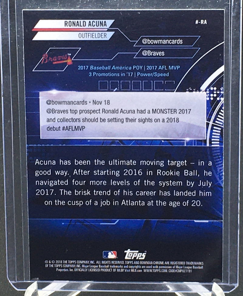 2018 TOPPS BOWMAN CHROME - TRENDING - R. ACUNA JR. -
