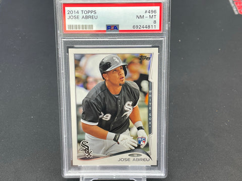 2014 TOPPS - J. ABREU - #496 - PSA 8 - RC