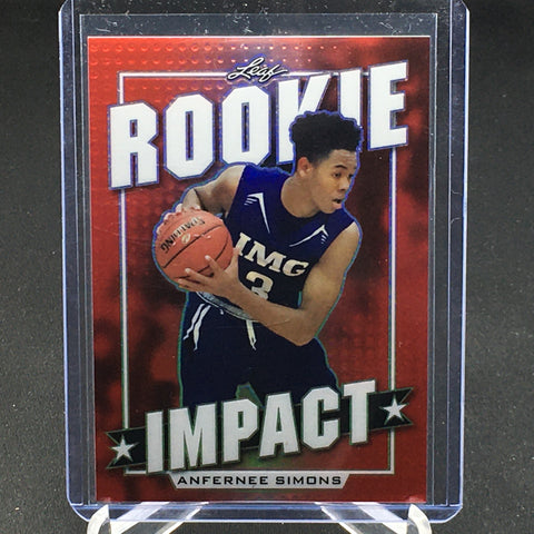 2018 LEAF - RED - ROOKIE IMPACT - A. SIMONS - #01 - #'D/3