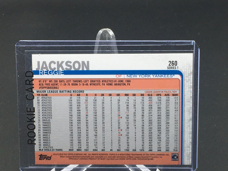 2019 TOPPS SERIES ONE - R. JACKSON -