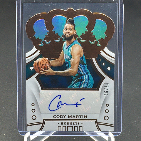 2019 PANINI CROWN ROYALE - BRONZE - C. MARTIN - #CR-CMT - #'D/99 - AUTOGRAPH