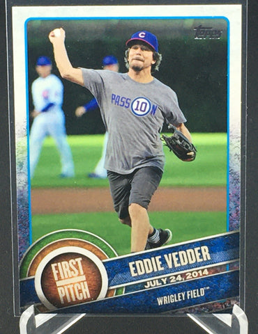 2015 TOPPS SERIES ONE - FIRST PITCH - E. VEDDER - #FP-04
