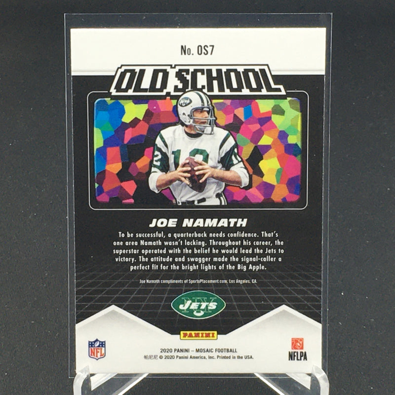 2020 PANINI MOSAIC - OLD SCHOOL - J. NAMATH -