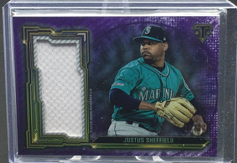2020 TOPPS TRIPLE THREADS - J. SHEFIELD - #SJR-JSH - #'D/27 - JERSEY