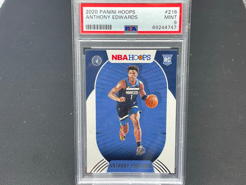 2020 PANINI HOOPS - A. EDWARDS - #216 - PSA 9 - RC