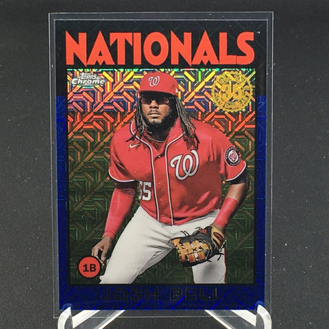 2021 TOPPS CHROME -  SERIES TWO - 35TH ANNIVERSARY BLUE CHROME - J. BELL - #86TC-57 - #'D/150
