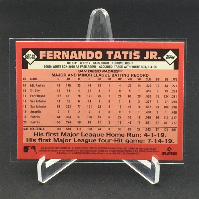 2021 TOPPS CHROME - 35TH ANNIVERSARY - F. TATIS JR. -