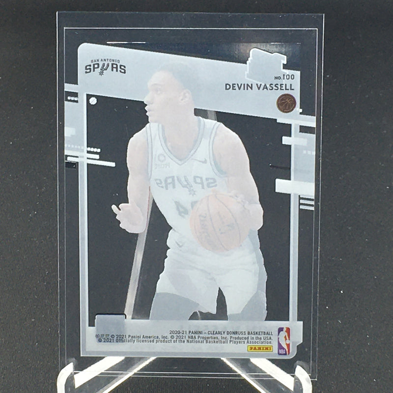 2020 PANINI CLEARLY DONRUSS - RATED ROOKIE - D. VASSELL -