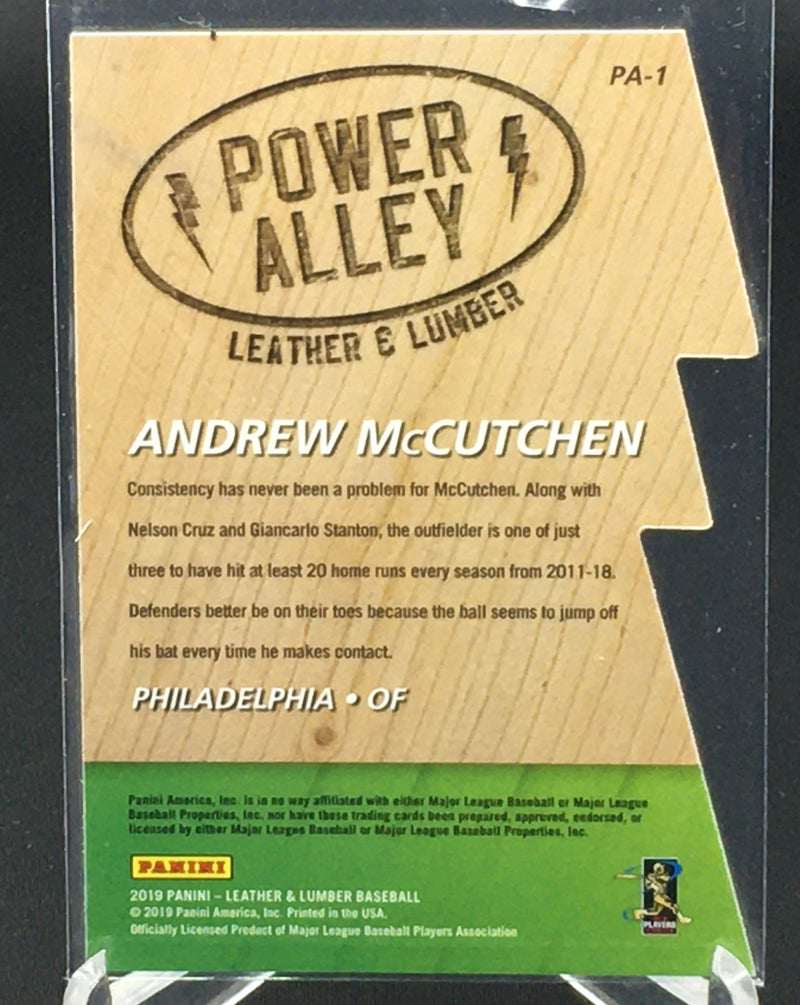 2019 PANINI LEATHER AND LUMBER - A. MCCUTCHEN -