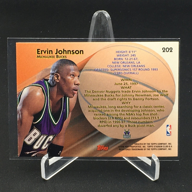 1998 TOPPS STADIUM CLUB - NBA TRANSACTIONS - E. JOHNSON -